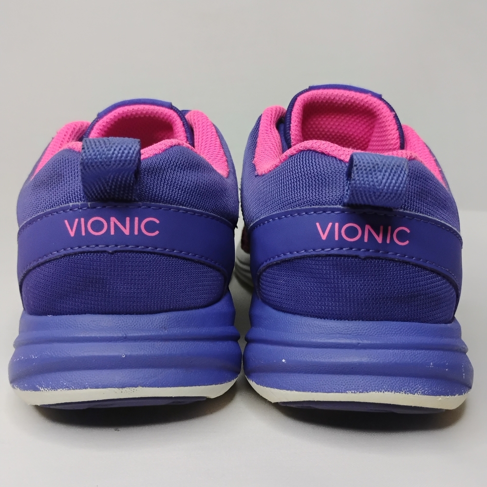 Women's Size 6.5 Vionic ADLEY Purple Pink Sneakers Gym Trainers Support Lace Up - Picture 8 of 16